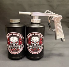 Astro Economy Air Standard Undercoat Gun with 2 Black Quart Bottles