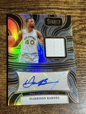 HARRISON BARNES 2024 Panini Select Silver Prizm Patch Auto /199 Memorabilia