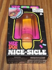 VIRAL NeeDoh Nice-Sicle Popsicle Fidget Squishy Orange & Pink - AUTHENTIC New