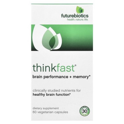 FutureBiotics ThinkFast Brain Performance  Memory 60 Veggie Caps Dairy-Free,