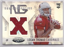 2014 Logan Thomas Certified New Generation Jersey    RC 323/599 #NG-LT (A6454)