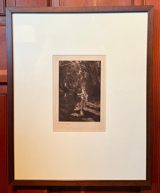 Original Copper Plate Edward S. Curtis 1910 Photogravure A DRINK - FLATHEAD