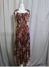 Zimmermann Unbridled Tie Waist Slip Dress s.1 AU 10 US 6