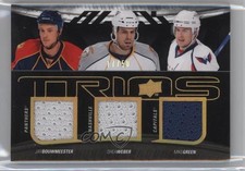 2009 UD Black Trios 17/50 Mike Green Jay Bouwmeester Shea Weber #T3J-BGW HOF 0c3