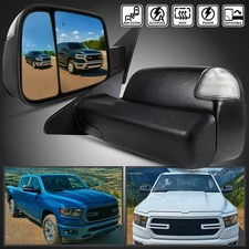 Fits 2019-2024 Ram 1500 Power Fold Power Heated Towing Mirrors+Puddle+Signal+BSM