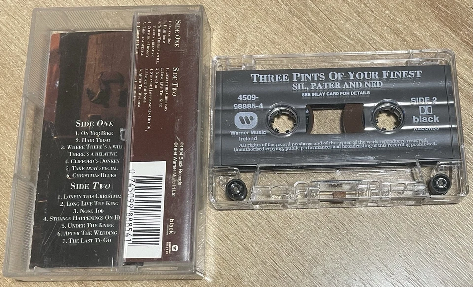 Three Pints Of Our Finest. Sil, Pater And Ned Cassette Tape Comedy Irish - Image 2 of 2