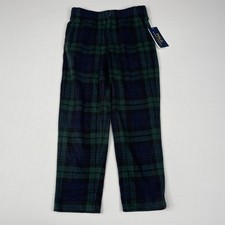 Polo Ralph Lauren Boys Size 6 Plaid Tartan Blue Green Casual Pants