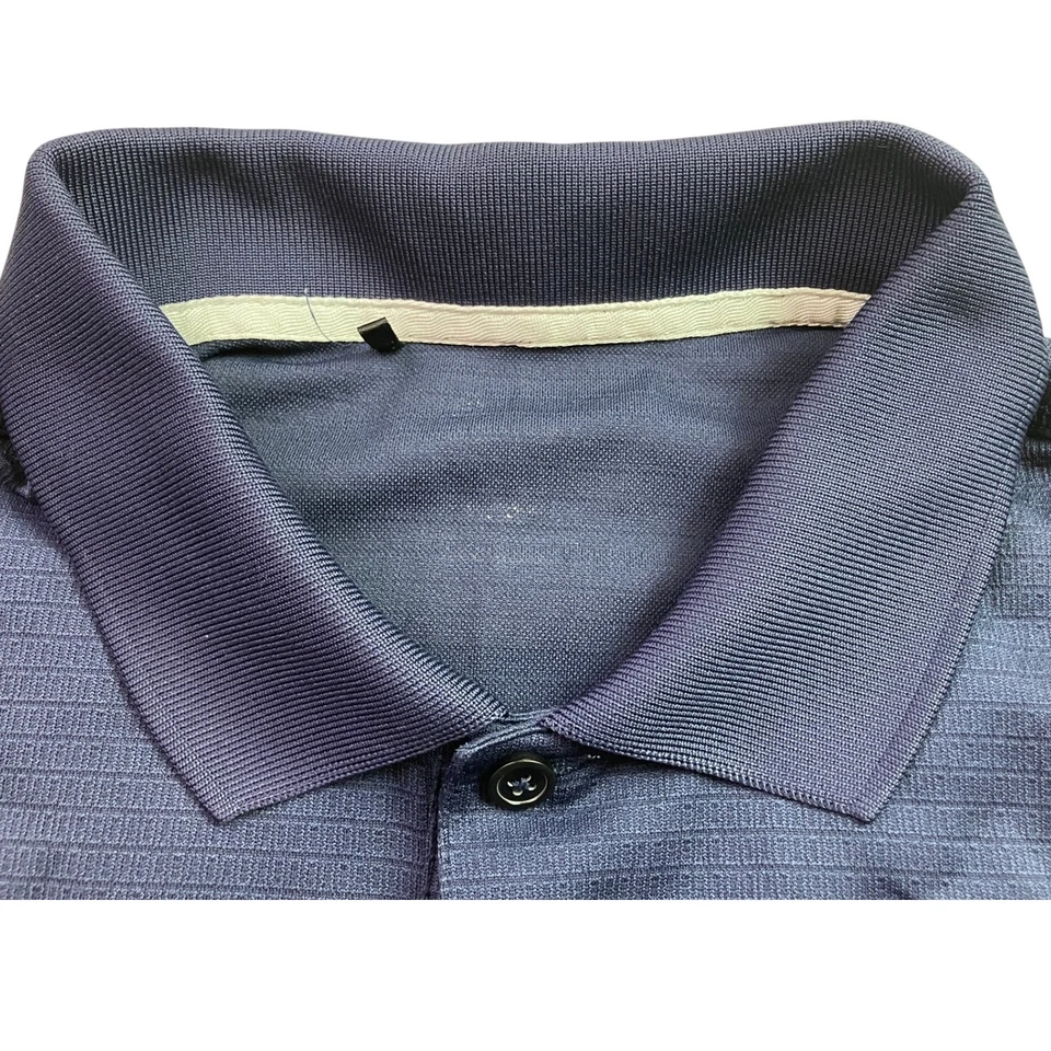 Camisa Adidas Para Hombre Grande Polo Águila Dorada Bordada Texturizada Logo Rendimiento Foto 4 de 4