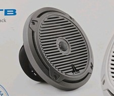 JL AUDIO MX770-CCX-CG-WH 7.7" Marine Speakers Classic Grill Titanium Black NEW 
