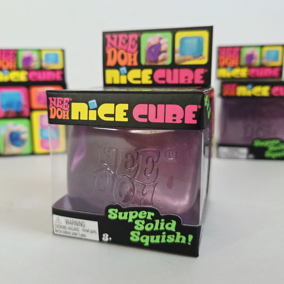 PURPLE NeeDoh Nice Cube Nee Doh Nicecube 2.25