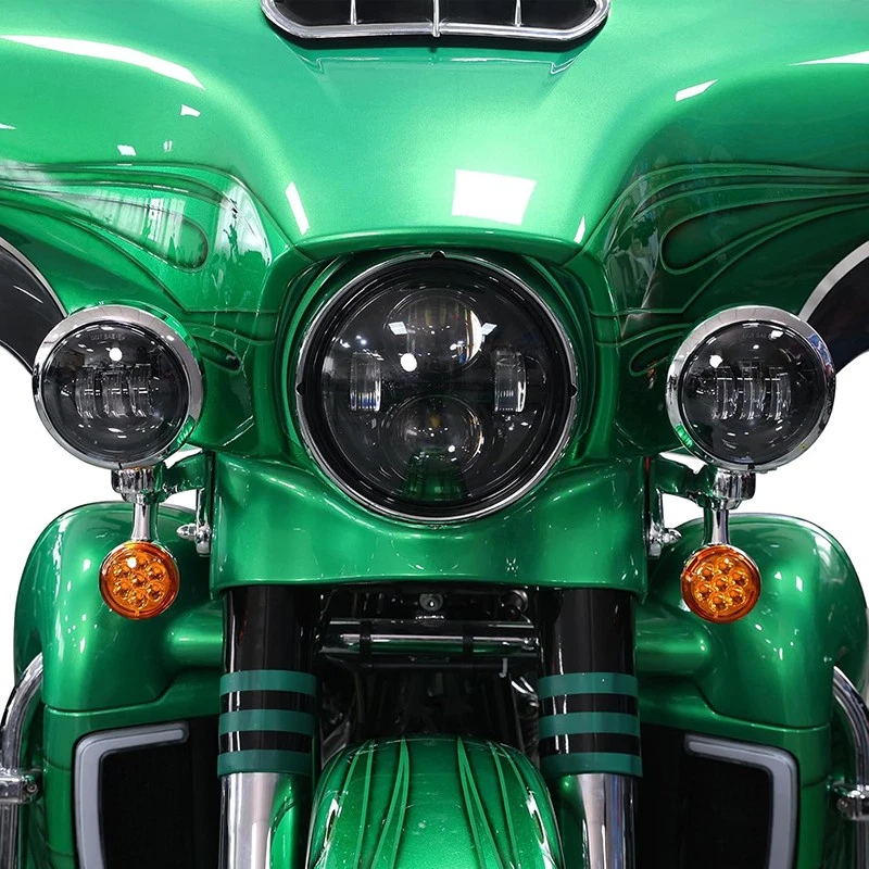 Soporte de luz antiniebla señal de giro de paso apto para Touring Road Glide King 1994~2023 Foto 4 de 4