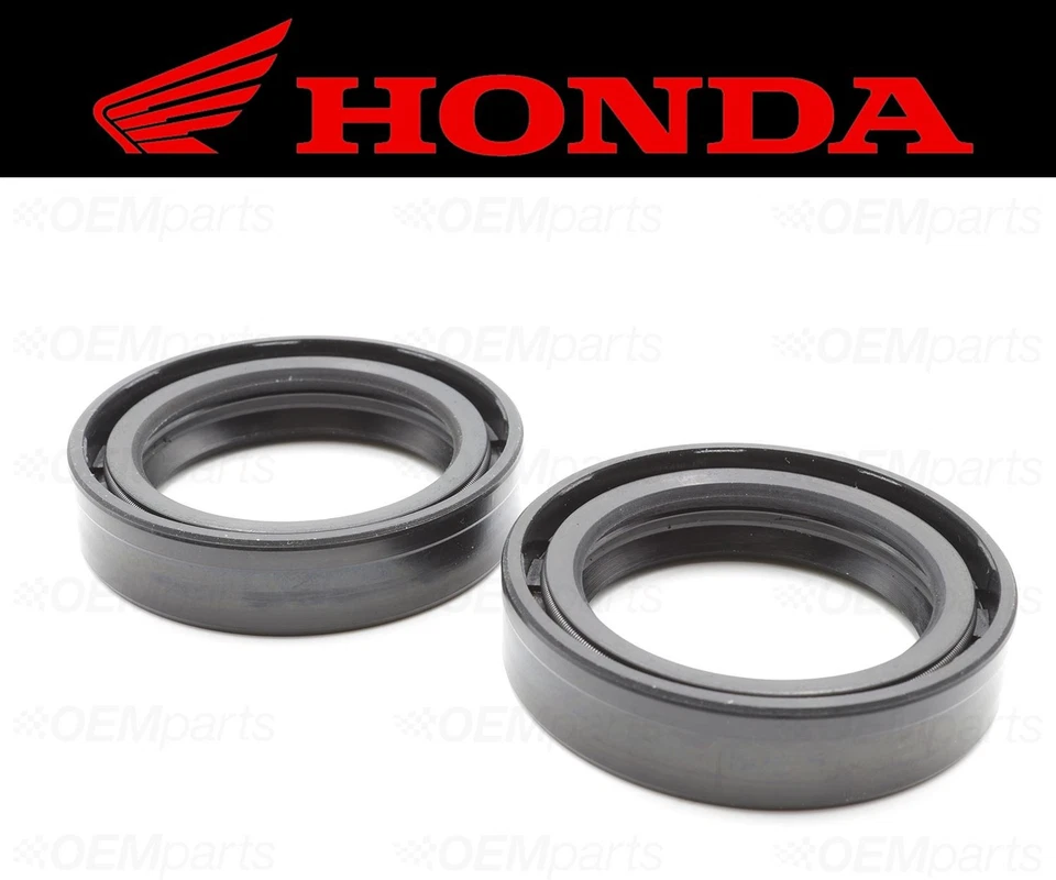 Juego de (2) sellos de aceite para horquilla delantera Honda (ver tabla de montaje) #91255-323-013 Foto 2 de 3