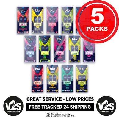 BLU BAR PODS x 5 PACKS (10 PODS) 20MG ALL FLAVOURS AVAILABLE UK STOCK |  eBay UK
