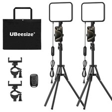 2-Pack LED Video Light Kit, 3000-6500K Dimmable Photography Studio Lights wit...