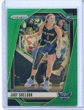2024 Panini Prizm WNBA JACY SHELDON RC ROOKIE #4 GREEN PRIZM WINGS SUN