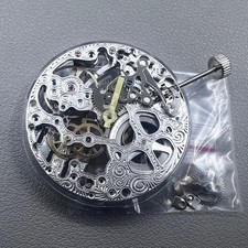 Seagull ST3600 Silver Hollow Mechanical Movement Replacement ETA 6497