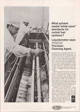 DuPont FREON Precision Cleaning Agent 1966 Vintage Print Ad Rocket Fuel