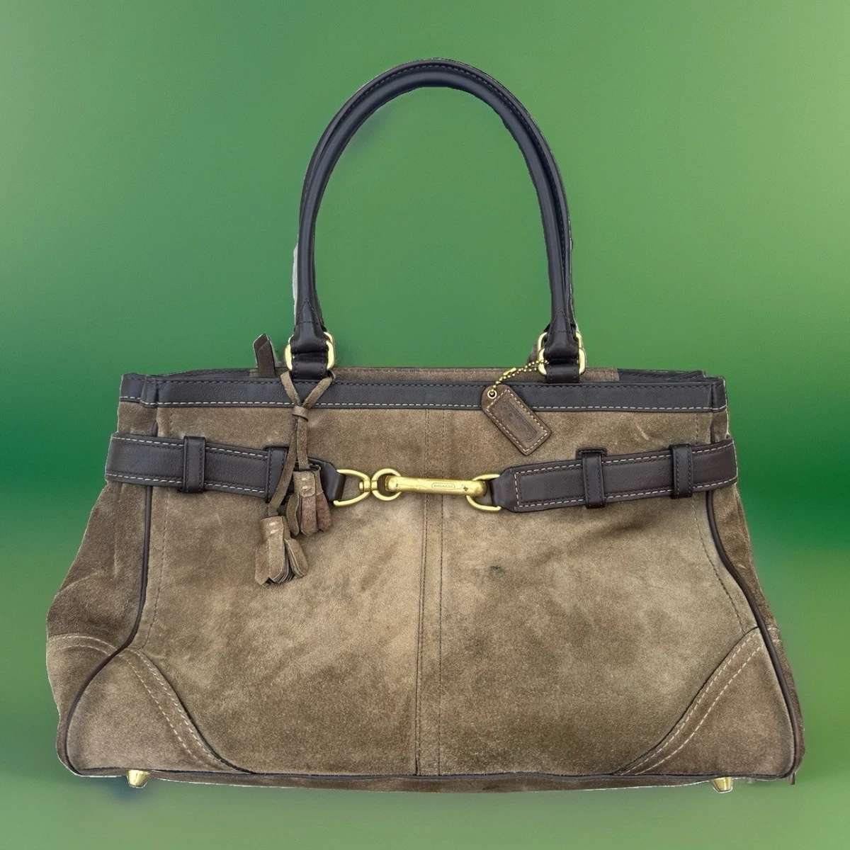Coach Hampton Medium Suede Exterior Bags & Handbags for Women for