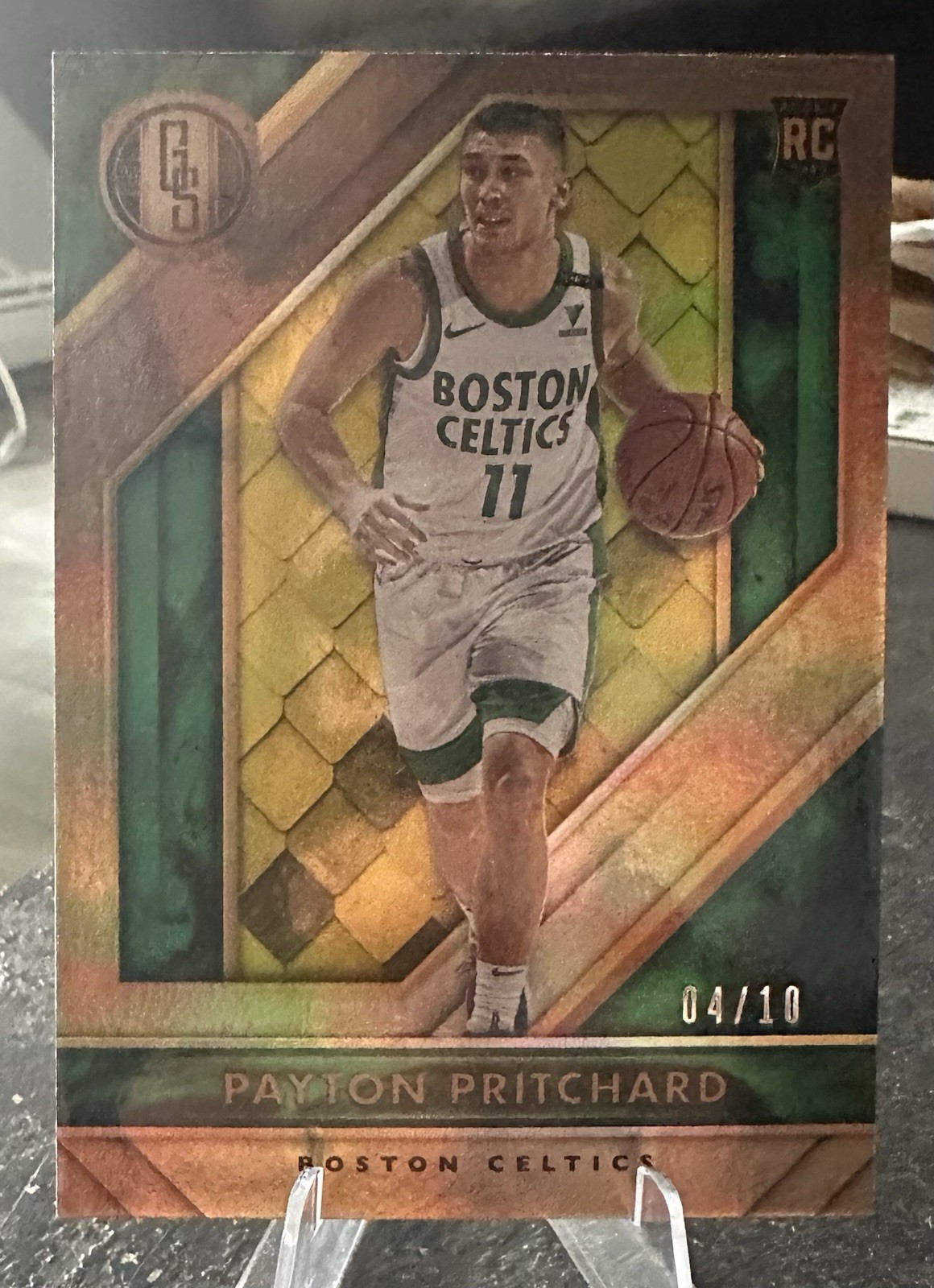 2020-21 Panini Chronicles Gold Standard Payton Pritchard #482 Gold /10 (RC)