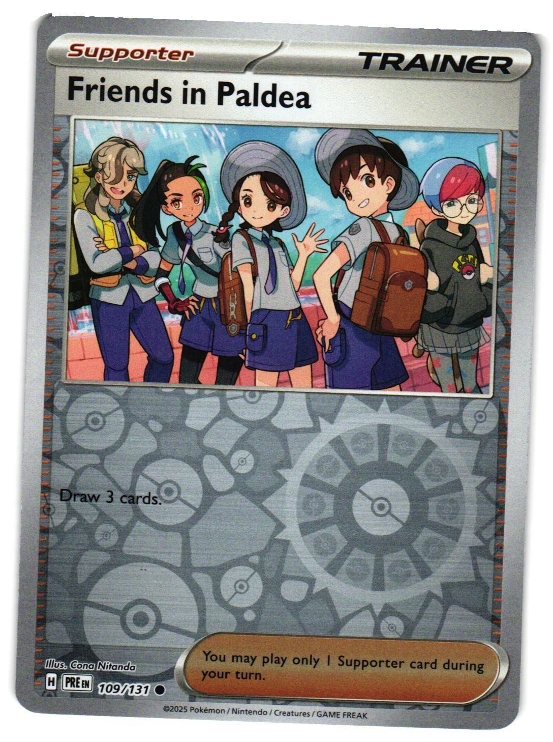 Pokemon TCG Friends in Paldea 109/131 Prismatic Evolutions Reverse Holo NM