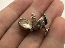 Vintage NUVO Solid Silver Adam & Eve Charm Opens