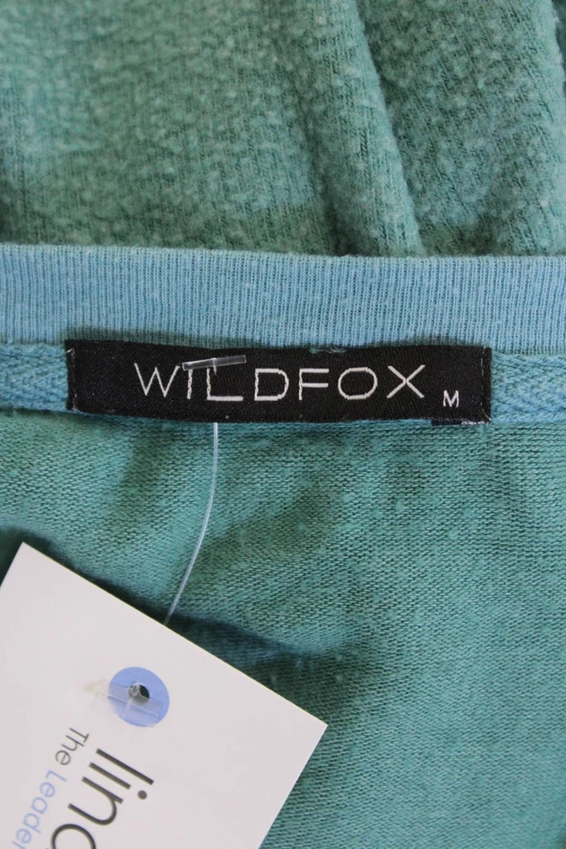 Sudadera Pullover Wildfox Mujer Verde Gráfico Divertido Talla M Foto 4 de 4