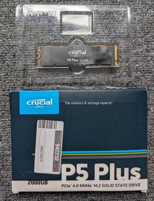 Crucial P5 Plus NVMe SSD 2TB, M.2 2280, PCIe 4.0 x4, CT2000P5PSSD8