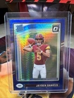 2024 Panini Donruss Optic Rated Rookie Jayden Daniels #248 Blue Hyper Prizm RC
