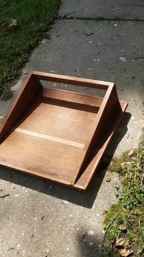 VINTAGE WOODEN CHURCH PODIUM TOP - Picture 2 of 24