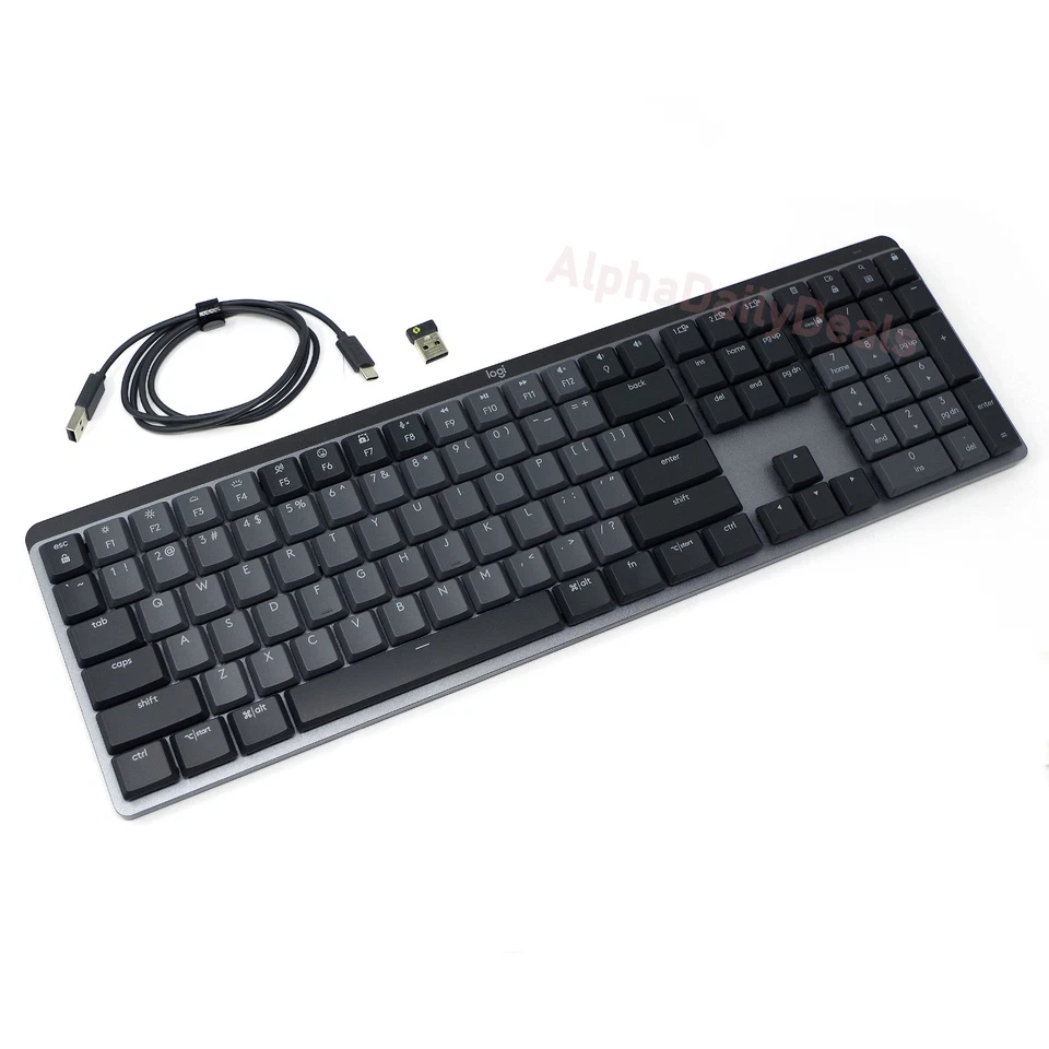 Logitech MX Mechanical Full Size Wireless Keyboard Backlit Keys Windows macOS - Image 2 of 4