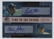 2004 SP Prospects Link to the Future Dual Edwin Jackson Blake Johnson Auto 0r4