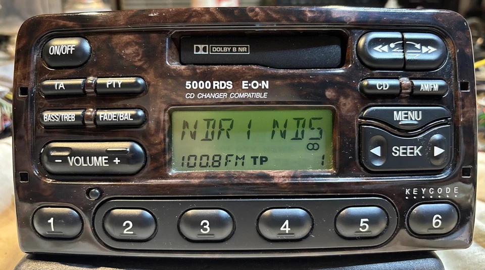 Ford 5000 RDS EON CD Changer Compatible Autoradio 96AP-18K876-BC +Code Holzoptik - Bild 2 von 4