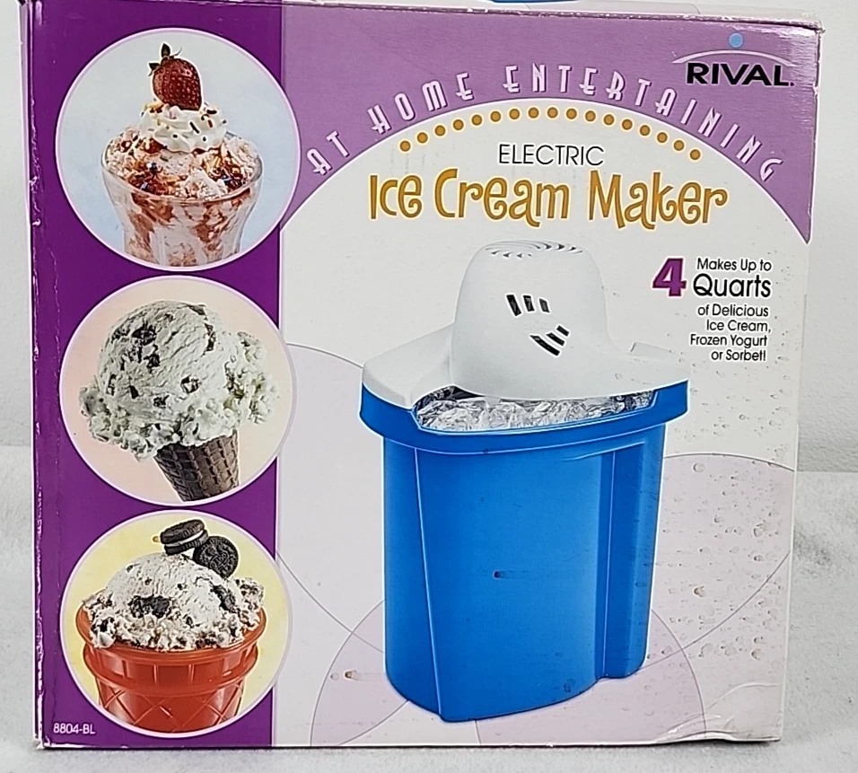 Rival Blue Ice Electric Ice Cream Makers Yoghurt Makers for sale