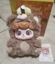 Jotoys Q.kid Animal Preschool Series: Bee & Bear Keychain Plush Pendant