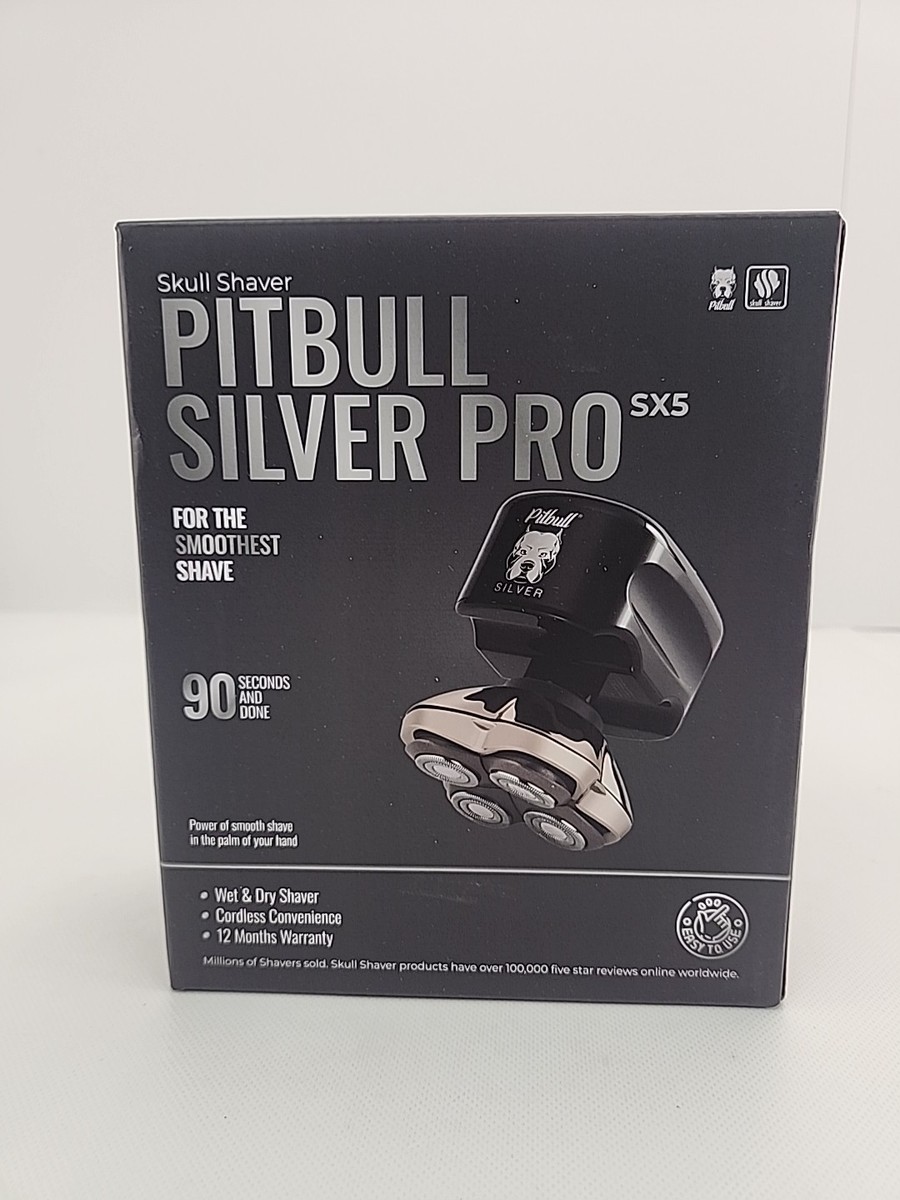 脱毛・除毛 Skull Shaver Pitbull Silver Pro Pitbull Silver PRO SX5 | 2025 Version – Skull Shaver