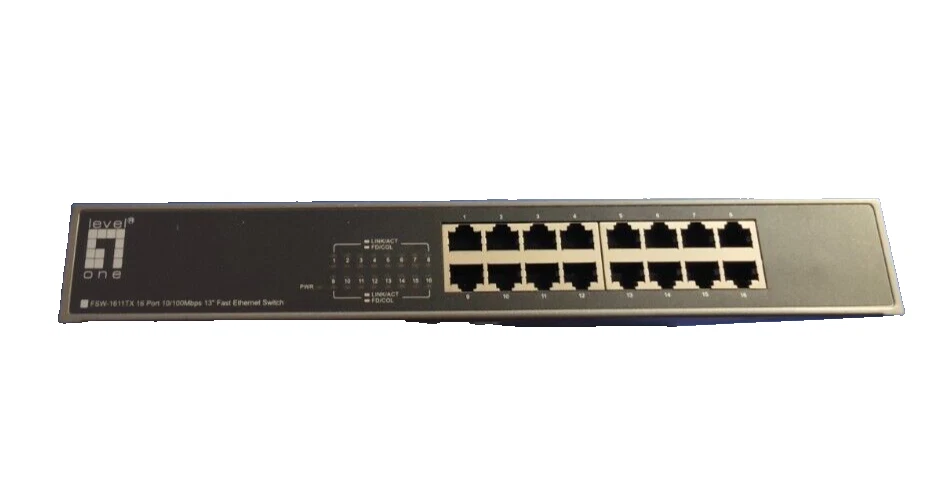 Level-one FSW-1611TX Ethernet Switch, 16-Port 10/100 Mbps Fast Ethernet Switch