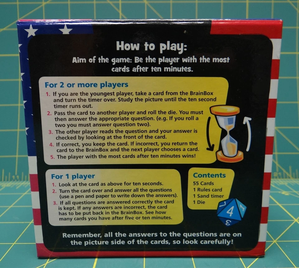 Juegos Universitarios BrainBox Juego de Memoria Edición EE. UU. Edades 8 en adelante Foto 3 de 4
