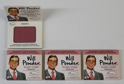 Lot of 3: the Balm Cosmetics Palettes - Will Ponder Powders in Stamina - Travel