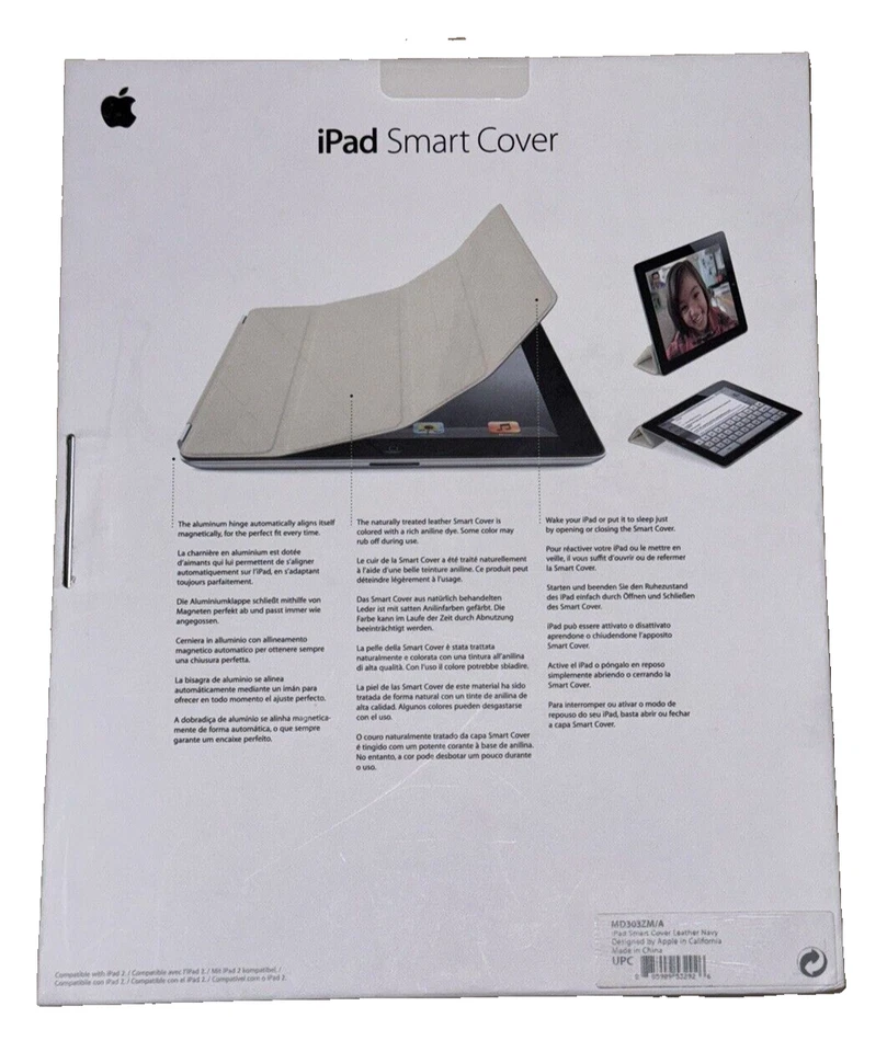 APPLE MD303ZM/A Smart Cover für iPad 2. & 3. Generation navy Blau *OVP* - Bild 4 von 4