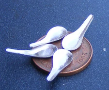 Dolls House Metal Soup Spoons 4 Miniature Kitchen 1:12 Scale tumdee