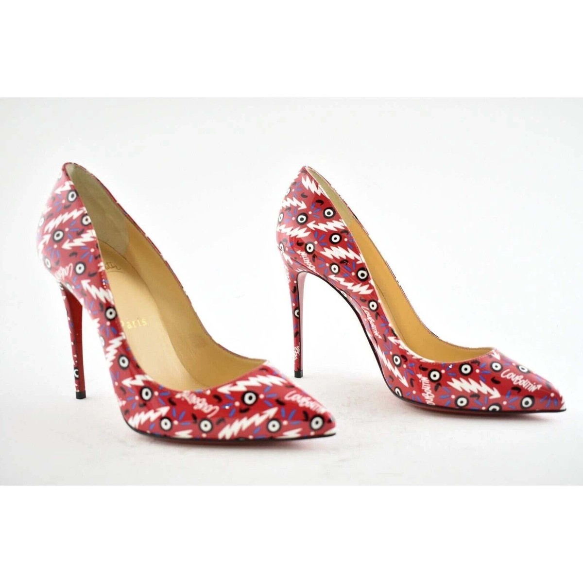 Christian Louboutin Pigalle Follies 100 Patent Ginzana Red