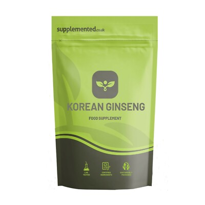 Koreanischer Ginseng 1300mg 180 Tabletten Vegan Max Red Panax Ginseng Energy Libido