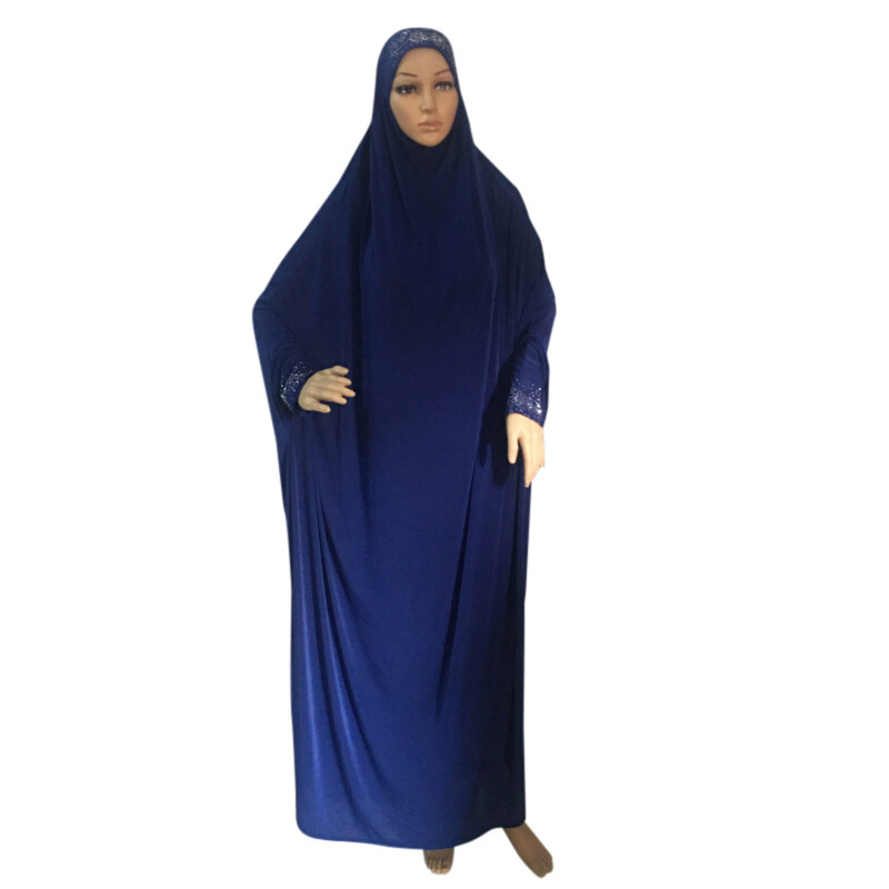 Overhead Robe Muslim Women Hijab Abaya Islamic Prayer Khimar Overhead Dress Robe ...