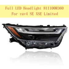 Silscvtt Right Headlights For Toyota Rav4 Rav-4 XSE 2022-2023 Full LED Passenger
