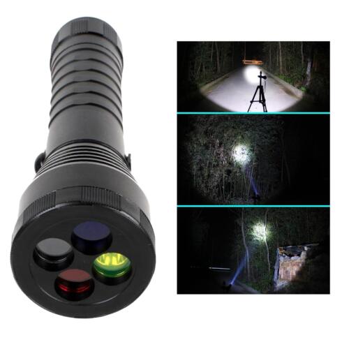 LED Flashlight Signal Torch  AAA/18650 Rechargeable Lantern Hiking - Afbeelding 1 van 6
