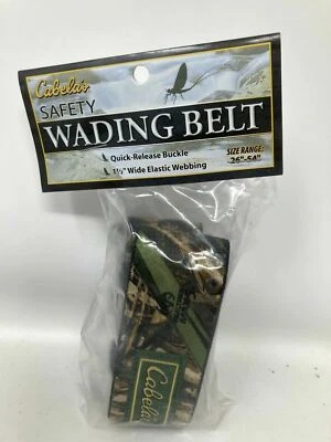 Cabelas Elastic Adjustable Wading Belt Max Camouflage MADE IN USA