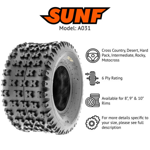 【2】Neumáticos ATV UTV 18x10-8 18x10x8 sin tubo 6 capas para 8 llantas - A031 - Imagen 2 de 9