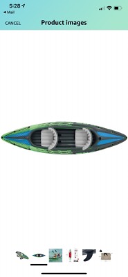 Intex 68306NP Challenger K2 Inflatable Kayak Set With Aluminum Oar