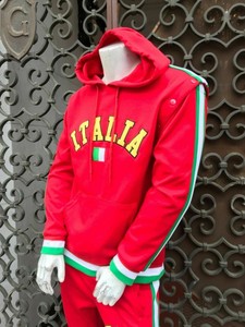 mens red sweatsuit