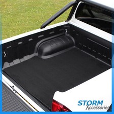 BLACK Load Bed Carpet Mat - Non Slip Boot Mat For Toyota Hilux 2016+ Double Cab 